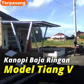 KANOPI TIANG V MINIMALIS