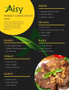 Menu Catering Harian Sehat Paket Keluarga #3