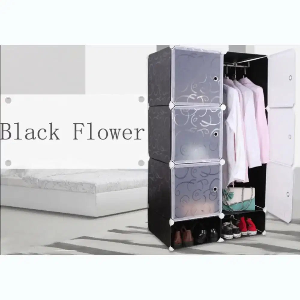 Pintu TaffHOME Lemari Baju Plastik DIY