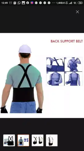 Safety belt back support valeo