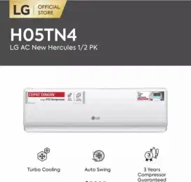 AC LG 0.5PK STANDARD H05TN4 + PASANG + BAHAN 2 METER