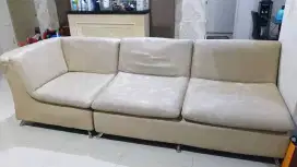 Sofa L sudut ruang tamu 5 seat