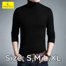 Sweater rajut turtleneck premium