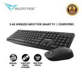 Paket Hemat Combo Keyboard Mouse Alcatroz Wireless Xplorer Air