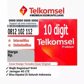 NOMOR CANTIK TELKOMSEL PRABAYAR 10 DIGIT PREMIUM MINIMALIS ISI ULANG