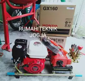 (Rumah teknik jogja)1 set mesin sprayer sanchin 30+ engine honda gx160