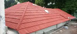 Pergantian kerangka atap rumah rangka baja ringan atap spandek pasir