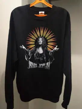 Kaos/T-shirt Motif Vokalis Janis Joplin Vintage Tanpa Jahitan Samping