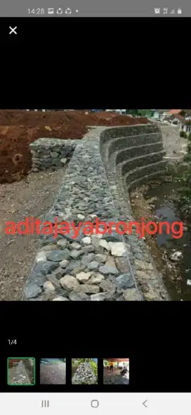 Kawat Bronjong manual pabrikasi