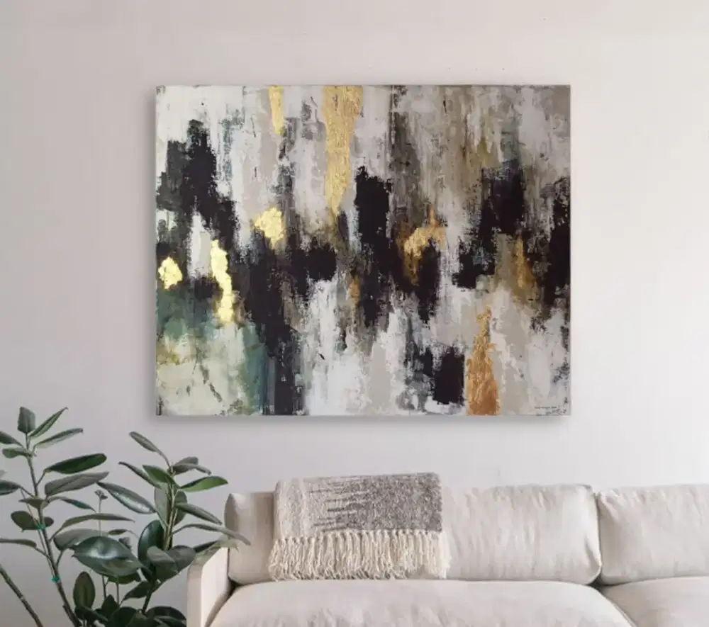 Lukisan abstrak minimalis I