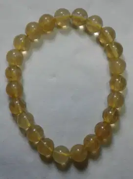 Gelang Citrine Proses / Batu Buatan