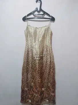 Long Dress Wanita Bahan Chiffon