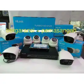 Sedia paket kamera CCTV hilook Hikvision free instalasi