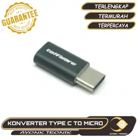 Taffware Adapter Konverter Micro USB ke USB 3.1 Type C Bahan Aluminiu