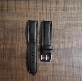 Horween Leather Strap Tali Jam Kulit Black 22mm