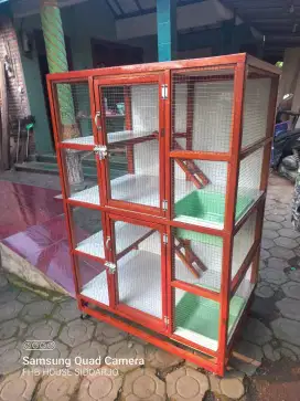 Kandang kucing persia 2 kamar