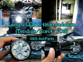 Lampu LED Tembak / Sorot Motor / FOG Lamp Mobil vixion beat nmax DRL