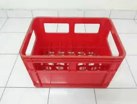Kerat Krat Keranjang Plastik Gelas dan Botol