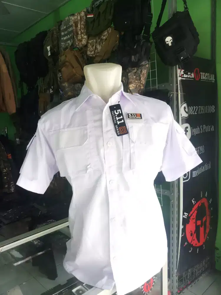 Kemeja Putih Lengan Pendek 511 Tactical (Medan Tactical)