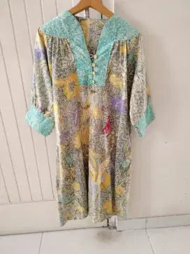 Dress batik model warna pudarv