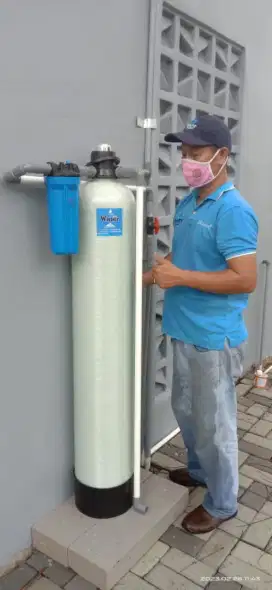 Alat filter saringan air pompa sumur bor tanah/PDAM PAM kuning keruh