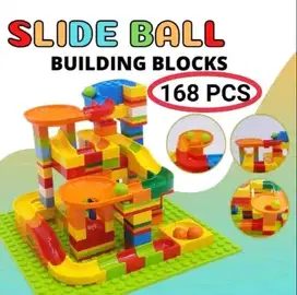 CleAir O2 168pcs Mainan Building Brick Marble Race Run Maze Block Box