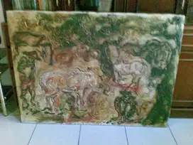 Lukisan Lawas  125 x 95cm, sangat terawatwat