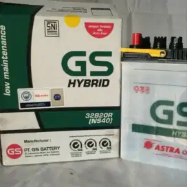 Promo aki Gs astra hybrid ns40. 12v 32 ah harga Tukar tambah 650.000