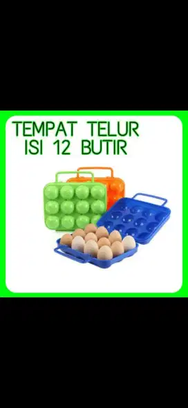 Tempat Telur Camping isi 12 egg Holder Case