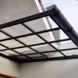 kanopi minimalis atap solarplat