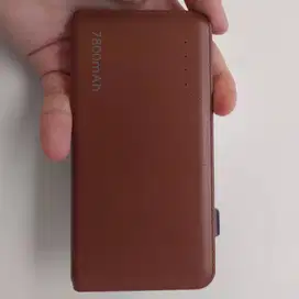 BCare 7800mAh PowerBank Leather Texture Brown Color