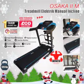 Temukan Alat Olahraga Treadmill Elektrik Osaka II M Manual Incline Ala