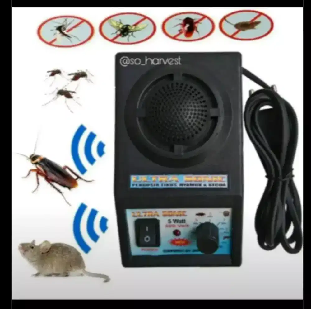 Alat pengusir Tikus,Nyamuk dan Kecoa Ultrasonic
