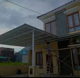 @117 kanopi minimalis modern atap alderon double layer pvc