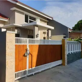 Pagar rumah model conwood ,sliding