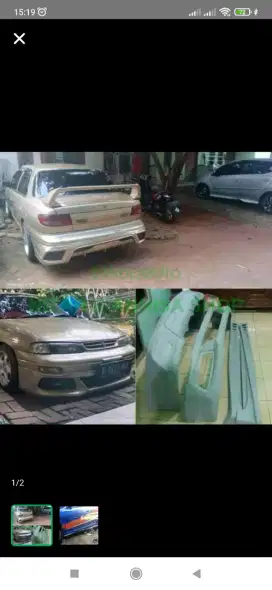 Jual Bodykit mobil bahan fiberglass berkualitas tebal kuat murah