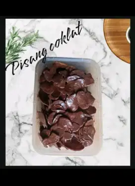 Kripik pisang coklat