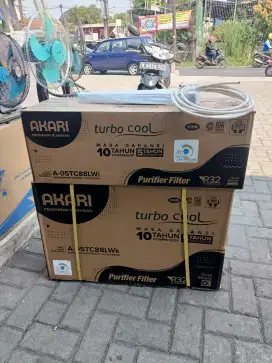 AC AKARI 1/2 PK TURBO COOL BARANG BARU GARANSI RESMI PABRIK PLUS PSANG