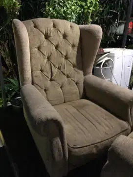 Kursi Wing Chair antik mewah