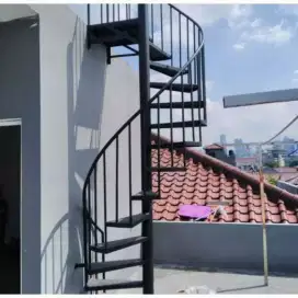 Menerima pemasangan tangga putar tangga minimalis rebah #433