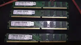 4 keping RAM PC V-Gen DDR2 PC-6400 2GB 800Mhz