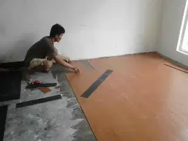 Jasa pasang vinyl,parquet kayu lantai