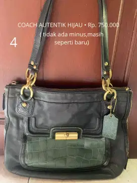 COACH AUTENTIK GREEN mewah fashion