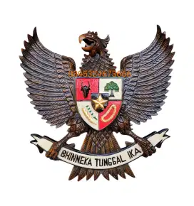 Lambang Garuda Antik Kayu Jati 40cm