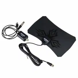 Antena TV Digital Taffware + Penguat Sinyal N0012 Booster Amplifier