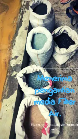 Ganti filter media filter air fiber