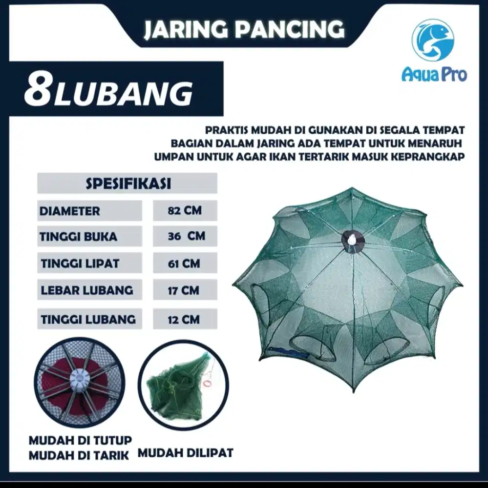 perangkap/bubu jaring 8 lobang (HARGA PROMO)