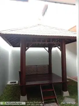 Jasa Gazebo/Rumah kayu murah bergaransi