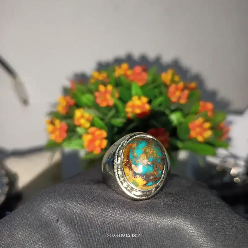 Cincin Pria - Natural Pirus Persia lawasan