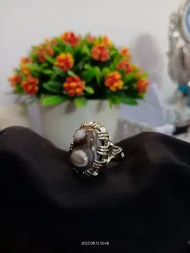 Cincin Pria - Puser Bumi motif angka 8 alami